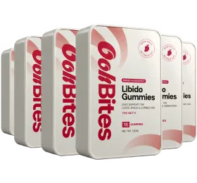 Pakket met 6 dozen Oohbites gummies, genoeg voor drie maanden